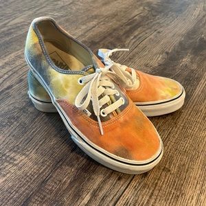Orange Tie Dye Vans